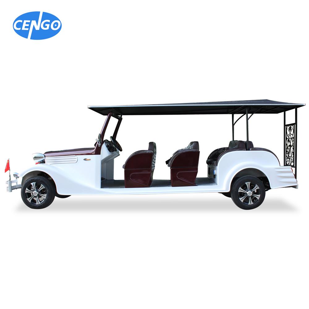 hot selling electric classic vehicle 12 passenger 48V and 72V AC system