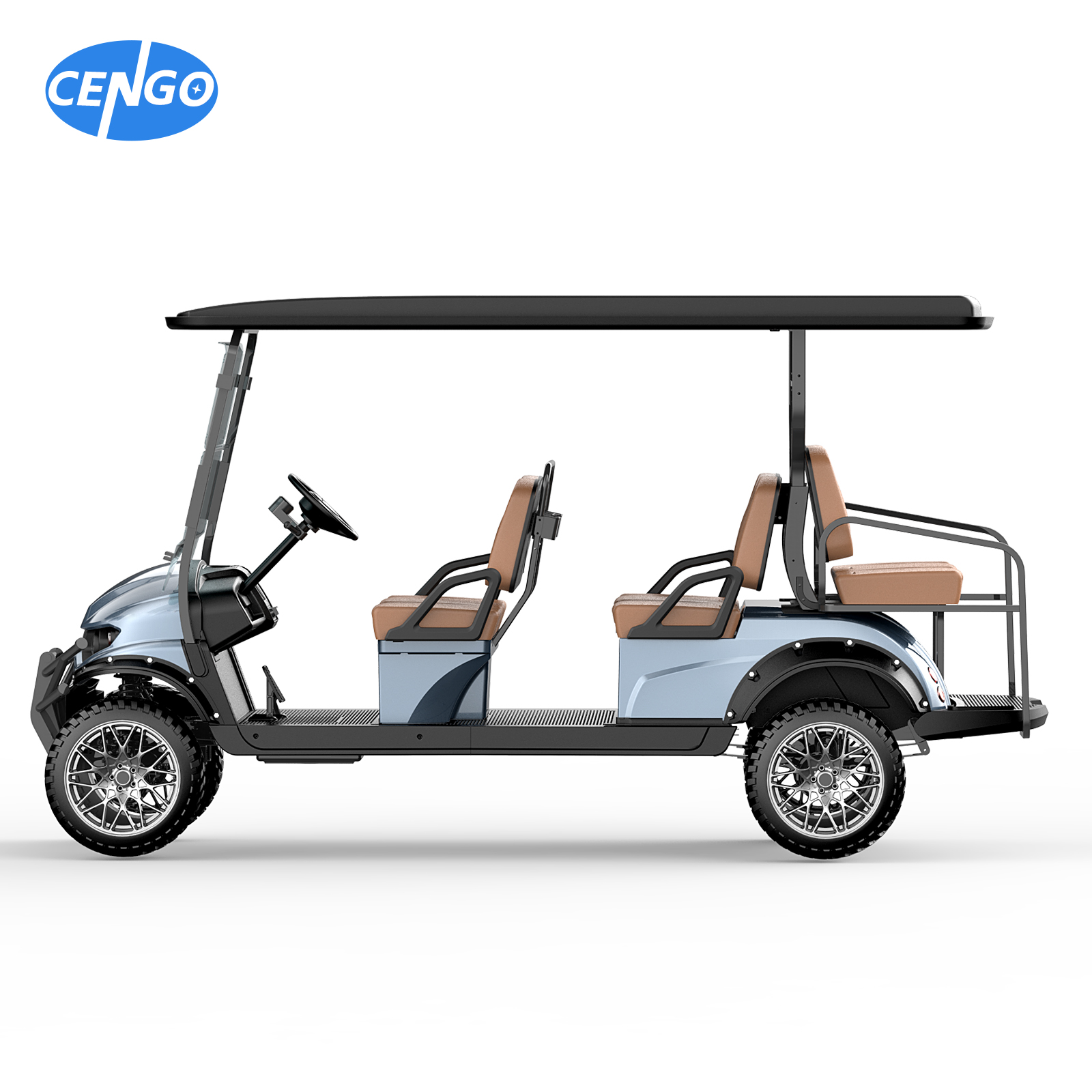 Utility Golf Cart Lifted 6 Seats Off-road Golf Cart