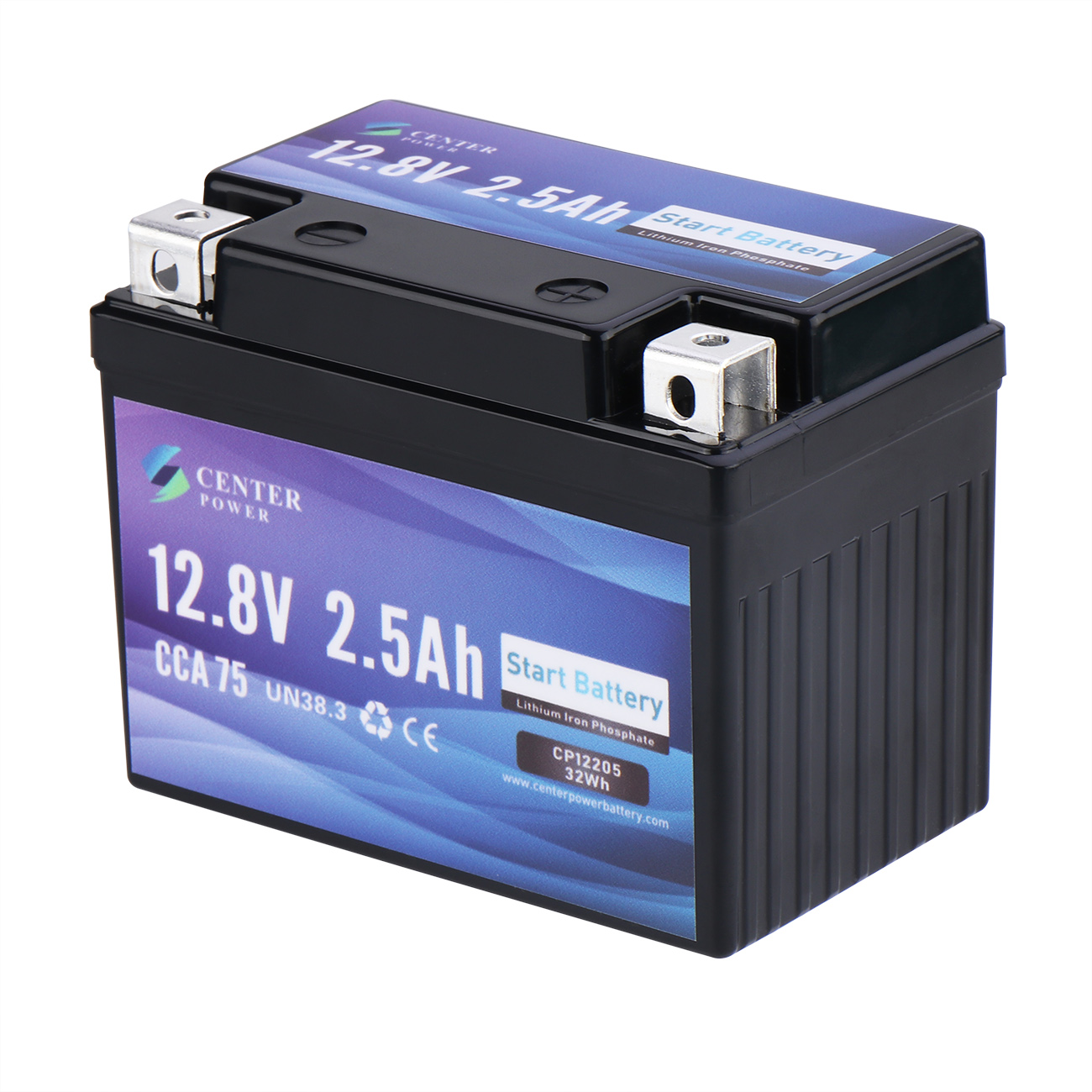 CCA75 12.8V 2.5Ah Motorcycle  Cranking Lithium LiFePO4 Battery CP12002