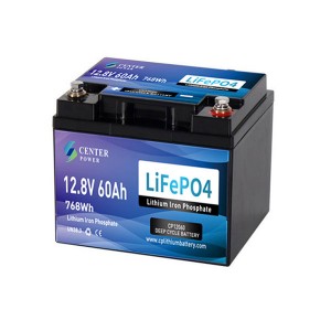12V 60Ah LiFePO4 Battery CP12060 Center Power Battery