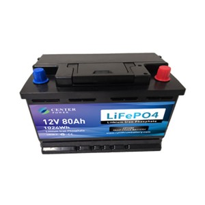 12V 80Ah LiFePO4 Battery CP12080 Center Power Battery