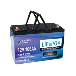 12V 108Ah LiFePO4 Battery CP120100 Center Power Battery