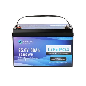 24V 50Ah Trolling Motor LiFePO4 Battery CP24050 Center Power Battery