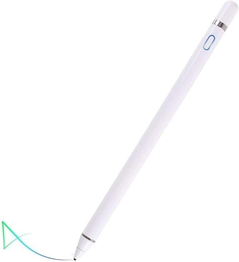 Active Stylus Compatible with Apple iPad, Stylus Pens for Touch Screens,Rechargeable Capacitive 1.5mm Fine Point with iPhone iPad and Other Tablets Featured Image