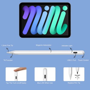 Stylus Pens for ipad(2018-2022) with Tilt Sensitive ,Palm Rejection ,Magnetic Compatible with Apple pen iPad Pro 11 & 12.9 inch, iPad 9th/8th/7th/6th Gen, iPad Air 5th/4th/3rd Gen,iPad Mini