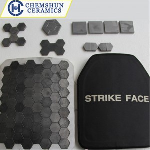 Factory Free sample Wear Resistant Ceramic Elbow - Silicon Carbide Ballistic Armor Plate – Chemshun