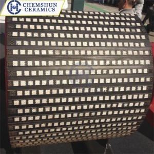 Best quality Indusrial Ceramic Chute Tile Liner - Wear Resistant Ceramic Lined Pulley Lagging – Chemshun