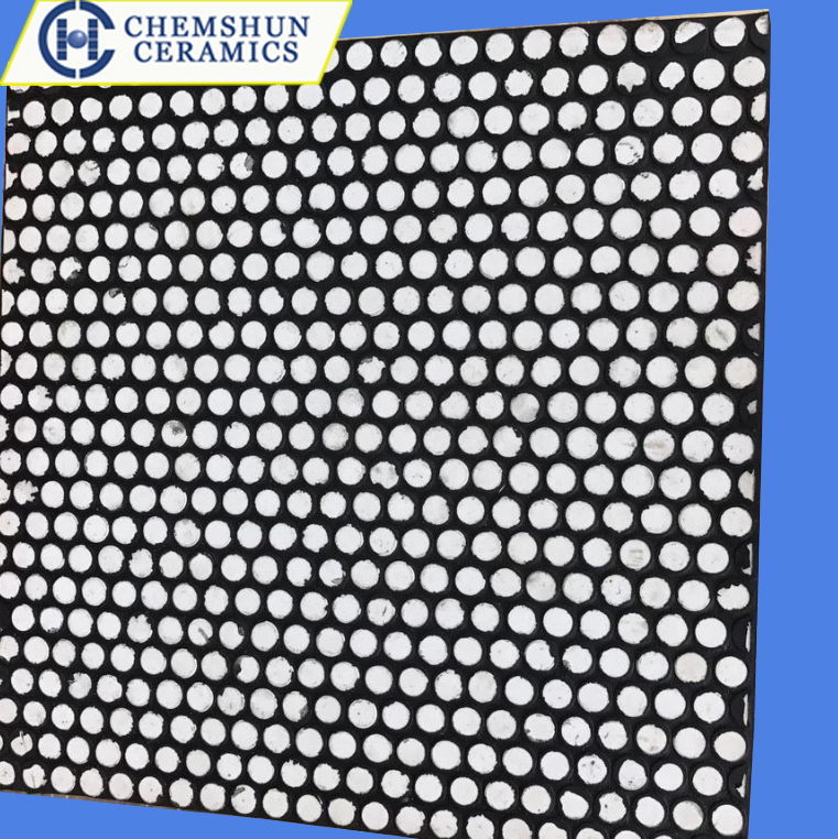 What are the advantages of ceramic rubber composite wear panels?