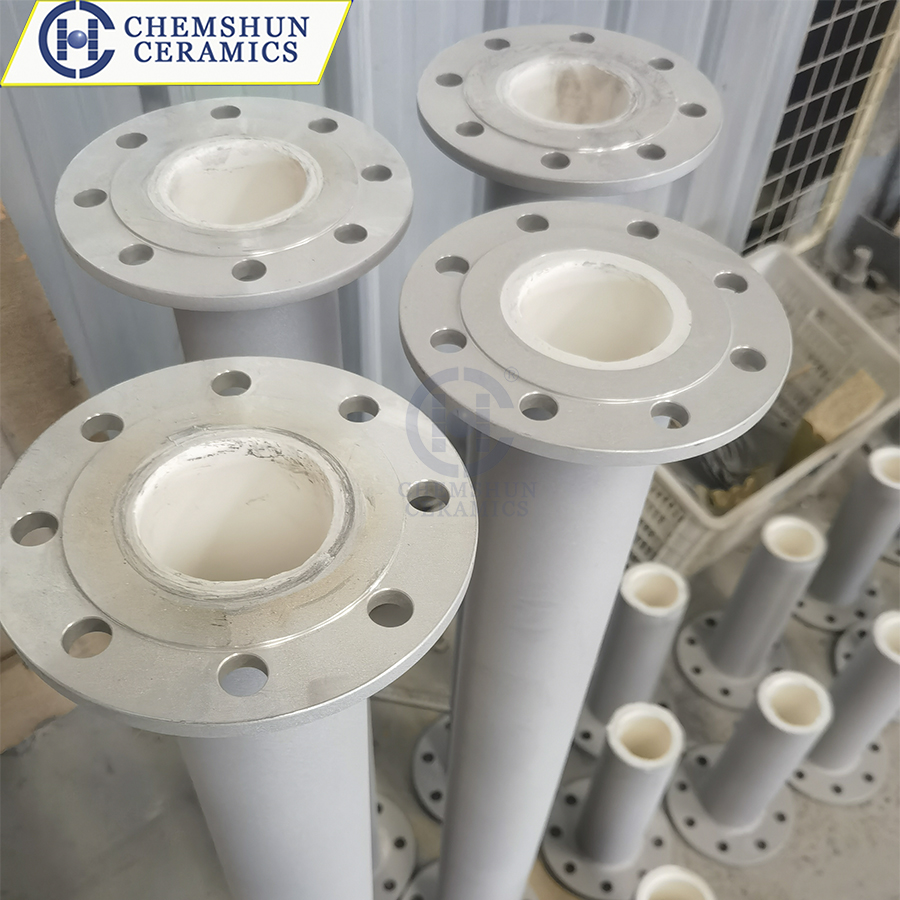 Several Ceramic Lining Installation Processes of Wear-resistant Ceramic Pipeline