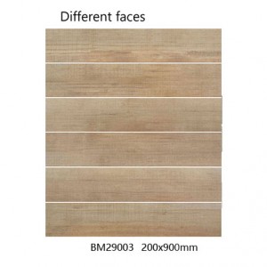 Wood Earth Series Building Material Wood Effect Floor Tiles 200x900mm