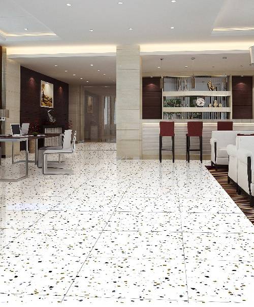 China New White Cobble Stone Design, Stone Style Floor Tiles
