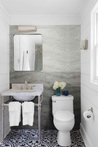 Bathroom Interior Ceramic Tile Flooring Unique Texture 600×600 mm