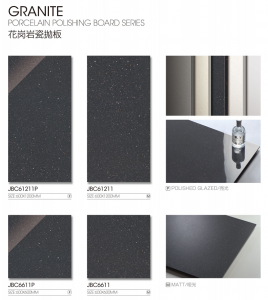 Black Full Body Tile 600x600mm/ 600x1200mm