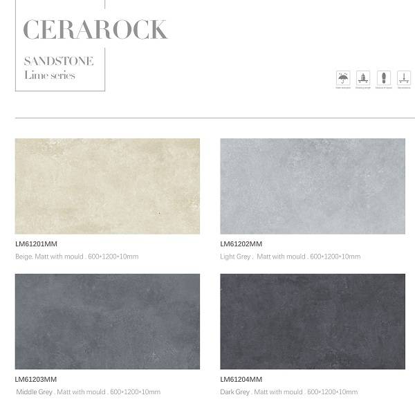 Factory wholesale Large Plank Wood Tile - Cement Pattern Porcelain Tile for Outside Floor 600x1200MM – Cerarock