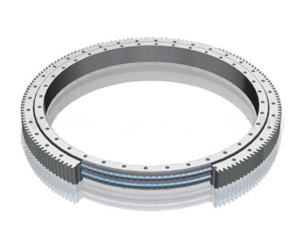 Thin slewing ring bearing external gear 061 series