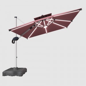 Custom furniture patio garden cantilever umbrella outdoor