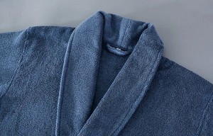 High Quality Custom Home Solid SPA 100% Cotton Robe Home Bathrobe Cotton Nightgowns
