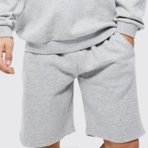 OEM Custom Logo French Terry Jogger Sweat Shorts for Men