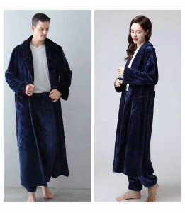 Custom Logo Men’s and Ladies Winter Towels Bath Robe Cloak Hooded Pajamas Robe Warm keeping Bath Towel Bathrobe