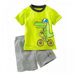 2023 New Style 100% Cotton Heavy Weight Kids Basic Color T shirt with Pants Unisex Vintage Children Streetwear Sports Wear