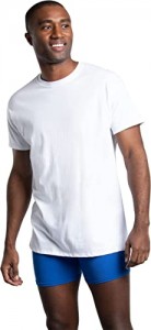 Fruit of the Loom Men’s Eversoft Cotton Stay Tucked Crew T-Shirt