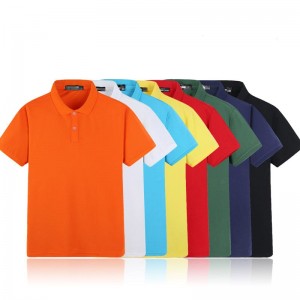 Custom Solid Plain Blank Polyester Fashion Short Sleeve Polo Shirts for Promotion Advertasing