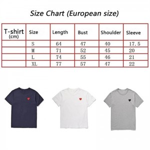 Mode Paar T-Shirt Lässige Stickerei Single Love-Herz Atmungsaktives T-Shirt Lässige Sommer Outfits Mann Frauen T-Shirts