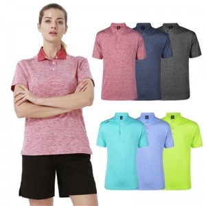 Polo de golf de algodón en forma de moda al por mayor con logotipo personalizado promocional, polo tejido para hombres