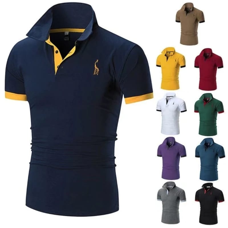 Export Business Polo Shirt –  Custom Design Your Own Brand Polo Shirt Short Sleeve Men’s 100% Cotton Quick Dry Man Golf Polo T-Shirt Shirts  – C.G.