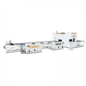 Centro de corte automático CNC de perfiles de PVC