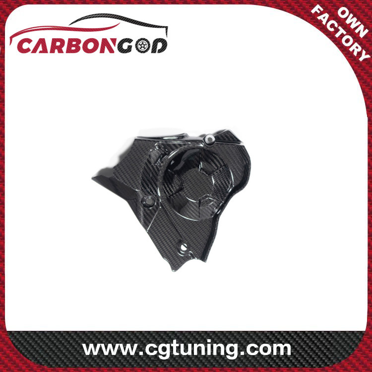 CARBON FIBER FRO. SPROCKET COVER GLOSS TUONO/RSV4 FROM 2021