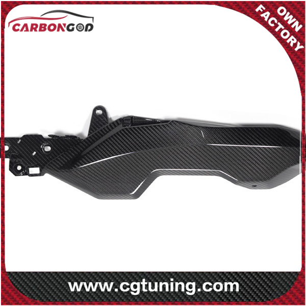 CARBON FIBER SUBFRAME COVER LEFT SIDE (CLOSED VERSION FOR USE WITHOUT CASE HOLDERS) S 1000 XR FROM MY 2020