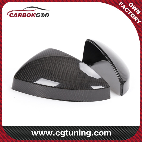 R8 Dry Carbon Mirror Cover 1:1 Replacement OEM Perfect Fitment Side Mirror Caps for Audi R8 MK3 / TT MK2 2015 2016 2017 2018