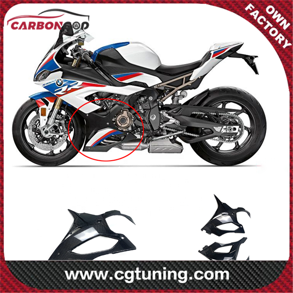 Carbon fiber 3*3 Lower Side Fairings Covers Motorcycle Parts Accessories For BMW S1000RR 2019+ Lower Side Cowling Panels