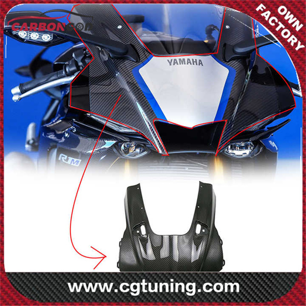 Carbon Fiber Headstock Front Fairing parts Kits Windshield For YAMAHA YZF R1 R1M 2020 2021 2022