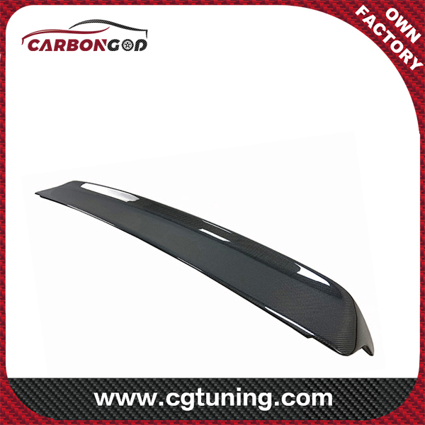 Hellcat Red eye Style Carbon Fiber Rear Deck lid Spoiler w/Camera hole For Dodge Challenger 2015-21