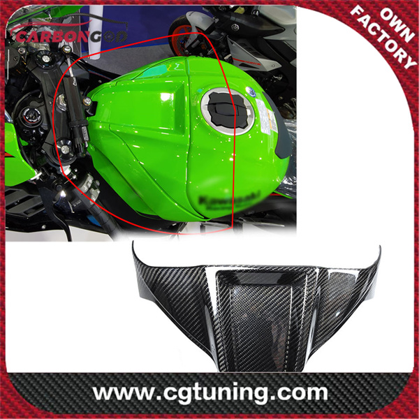 Carbon Fiber Tank Cover Cockpit Cover Upper Tank Airbox Cover for Kawasaki ZX10R 2011-2021