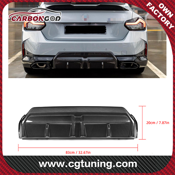 MP style dry carbon fiber Car Bumpers For BMW 2 Series G22 Sports 2-Door 2022+ G22 Rear Bumper Diffuser