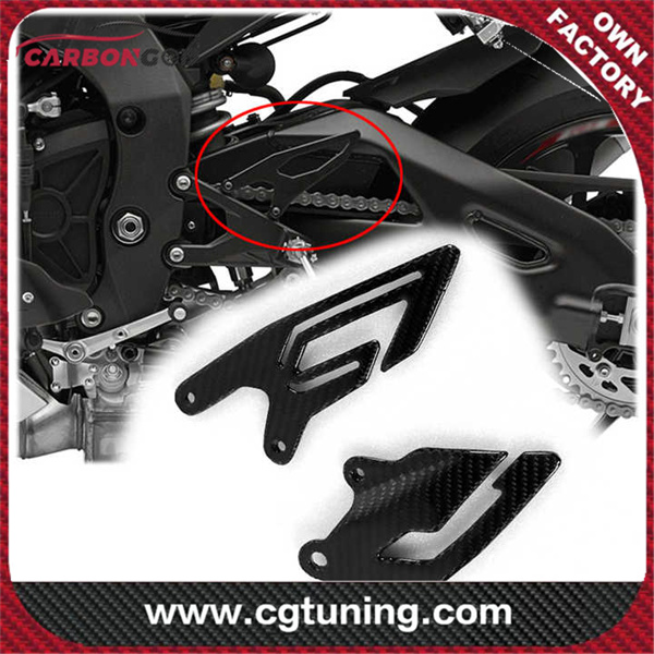 For YAMAHA R1 R1M 2015 2016 2017 2018 2019 2020 Motorcycle 3K Carbon Fiber Rear seat Heel Guards Plates Covers Protectors