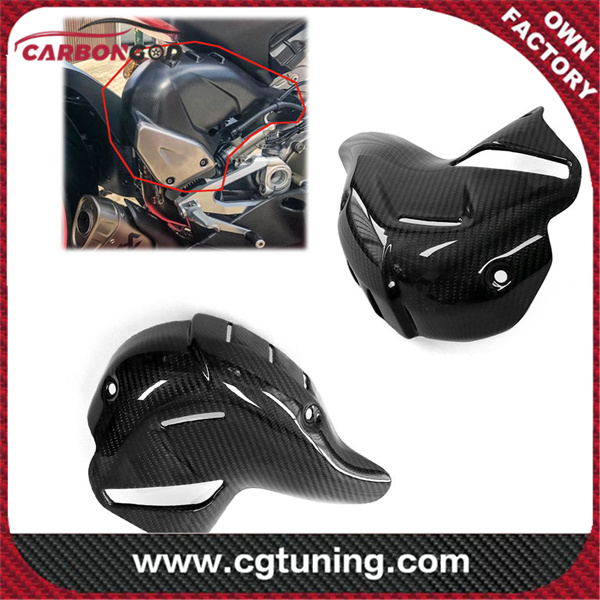 Carbon Fiber Exhaust Cover Panigale/Streetfighter V4