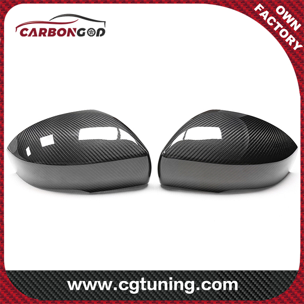 2014+ Carbon Fiber Rearview Mirror Cover For Land Rover Evoque Freelander  Add On Style Exterior Side Mirror Cover