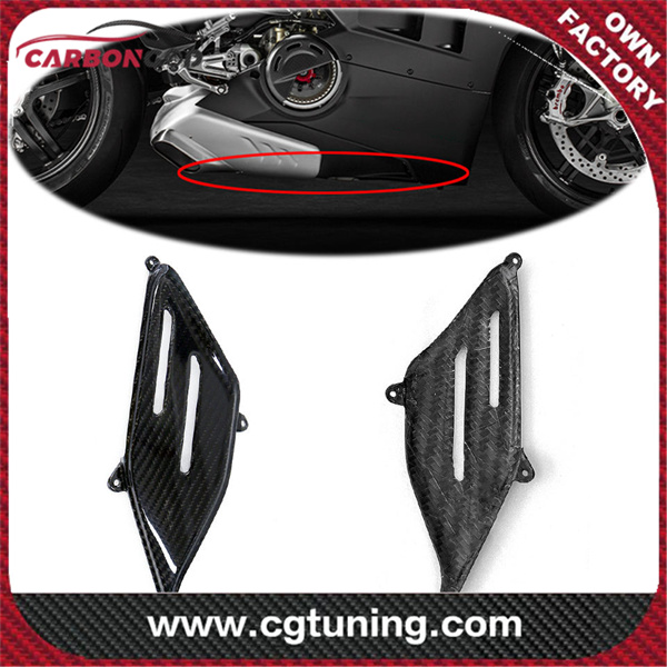 Carbon Fiber Motorcycle Modification Belly Pan Pad Cover Gloss 100% Twill Weave For Ducati Panigale V4 /V4S/V4R 2018-2021