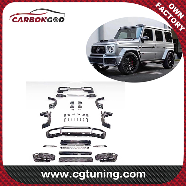 19-21 W464 G Wagon BS style Body kit with Carbon Fiber Hood Front Spoiler Rear Spoiler For Mercedes Benz G Wagon