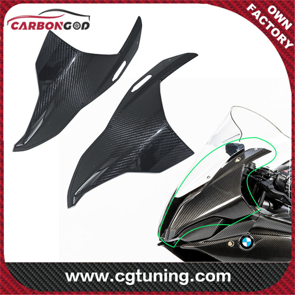 Carbon Fiber Motorcycle Accessories Headlight Cover Front Fairings Panels For BMW S1000RR S1000 RR S 1000R 2019 2020 2021 2022
