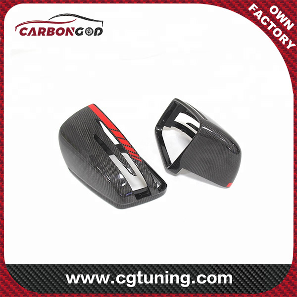 W204 Carbon Fiber Mirror Cover Replacement for Mercedes W204 W212  W218  W207 X204 W176 OEM Fitment Side Mirror Housing