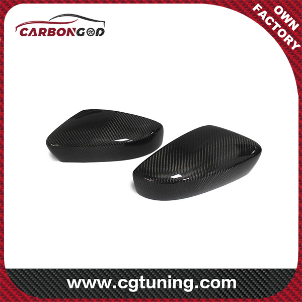 Carbon Mirror Covers 1:1 Replacement OEM Fitment Side Mirror Cover for Volkswagen POLO 2011 2012 2013 without LED light