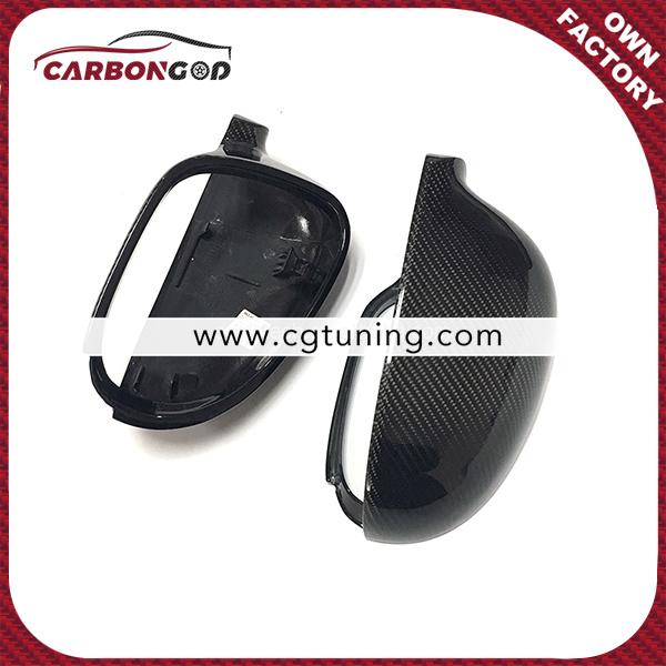 For Volkswagen VW Golf 5 Golf 6 Plus Without Lane Assit Replacement Style Carbon Fiber Rear Mirror Cover 2003 to 2009