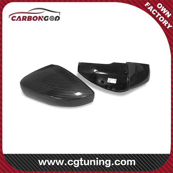 Carbon Mirror Caps With Light Assist OEM Fitment Side Mirror Cover for Volkswagen POLO 2014 2015 2016 2017 1:1 Replacement