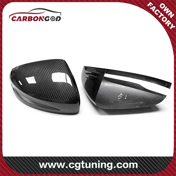 W464 TOP Glossy Dry Carbon Fiber Mirror Cover for Mercedes W464 G class GLE class GLS class 2019 2020 Added on style Side Mirror Cover