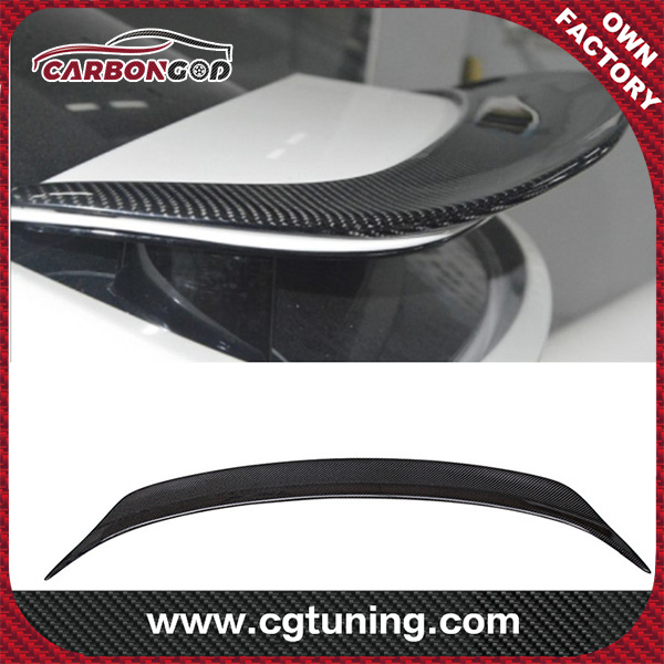 Accessories Decoration R Style Carbon Fiber Spoiler For Tesla Model X  Rear Spoiler Tail Wing